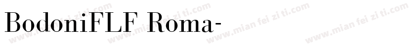 BodoniFLF Roma字体转换